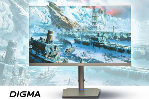 Высокие разрешение и скорость отклика: новые 4K-мониторы от Digma пригодятся и геймерам, и офисным сотрудникам